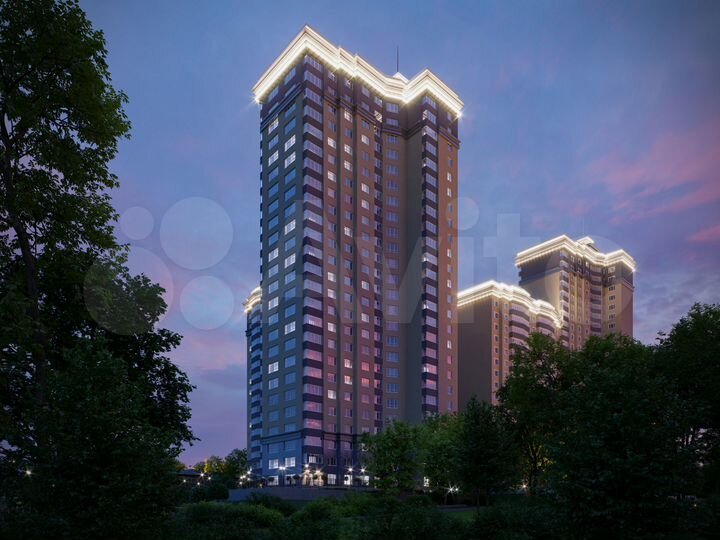 2-к. квартира, 53,4 м², 17/27 эт.