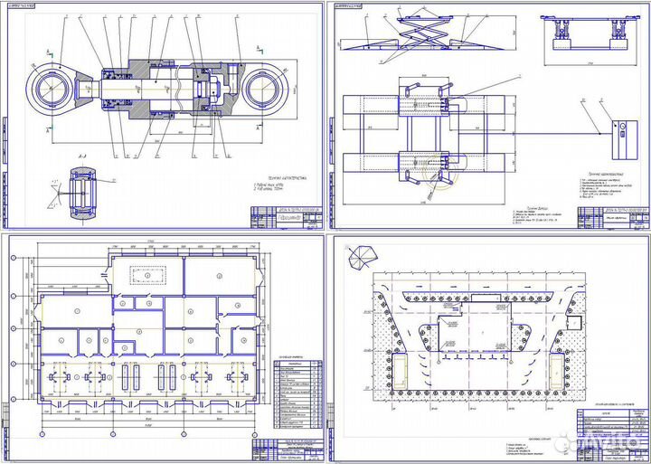 Чертежи и 3-d
