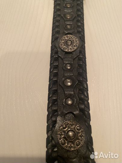 Мужской кожаный ремень ручной работы