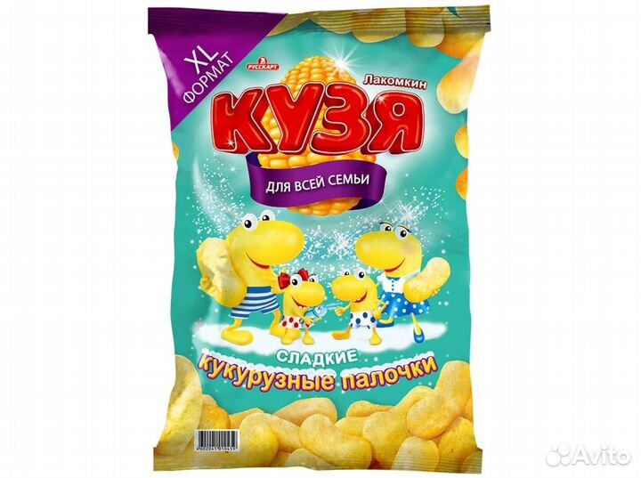 Кукурузные палочки Кузя Лакомкин 190г Русскарт