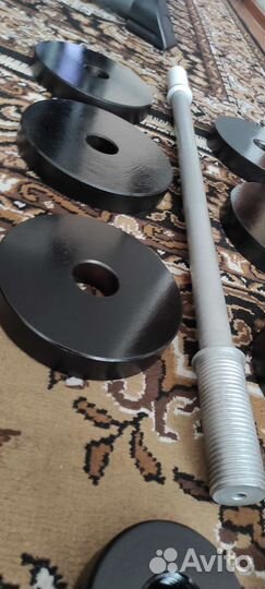 Штанга+Гантели+Скамья-Жим+Стойка+Тренажëр