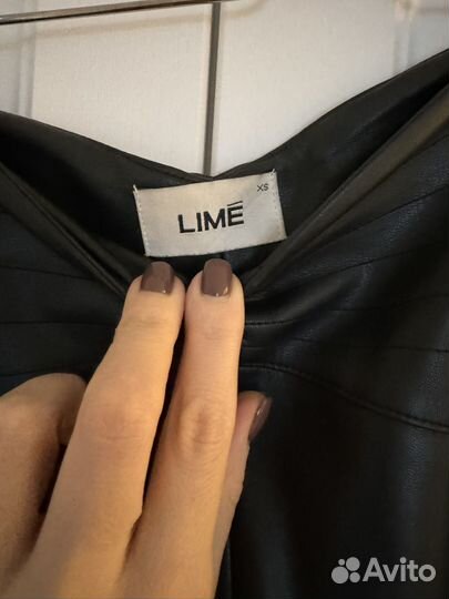 Брюки Lime из эко кожи