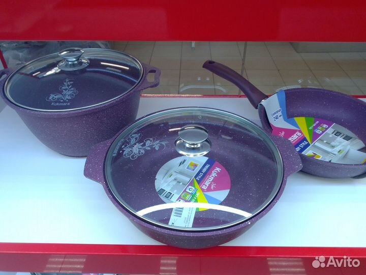 Набор посуды Kukmara(кас.4л.,жаровня 3л, сков24см)