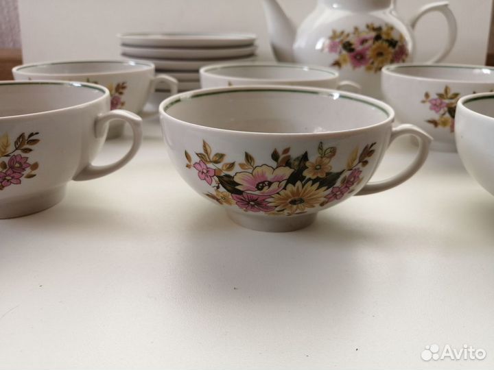 Чайный сервиз (6 персон) Дулево 1992 г