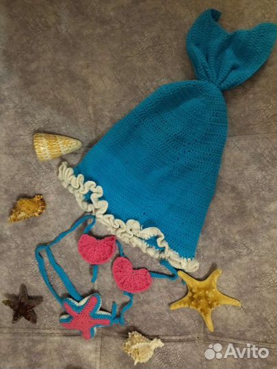 Костюм для фотосессии русалка на новорождённого