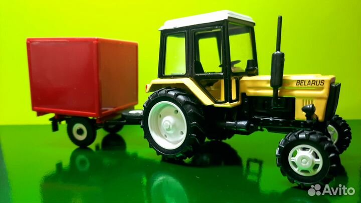 Модель Трактор мтз-82 Люкс с прицепом