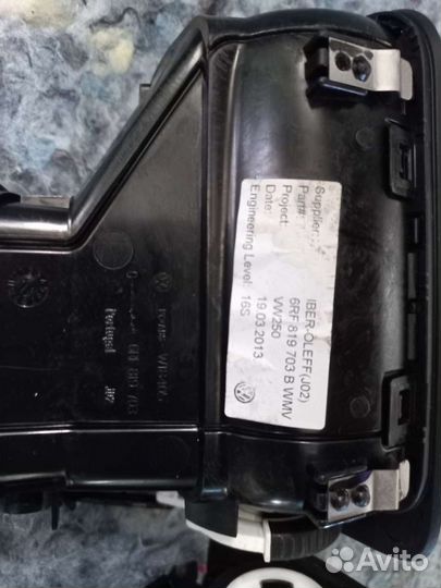 Дефлекторы торпеды Volkswagen Polo 2013