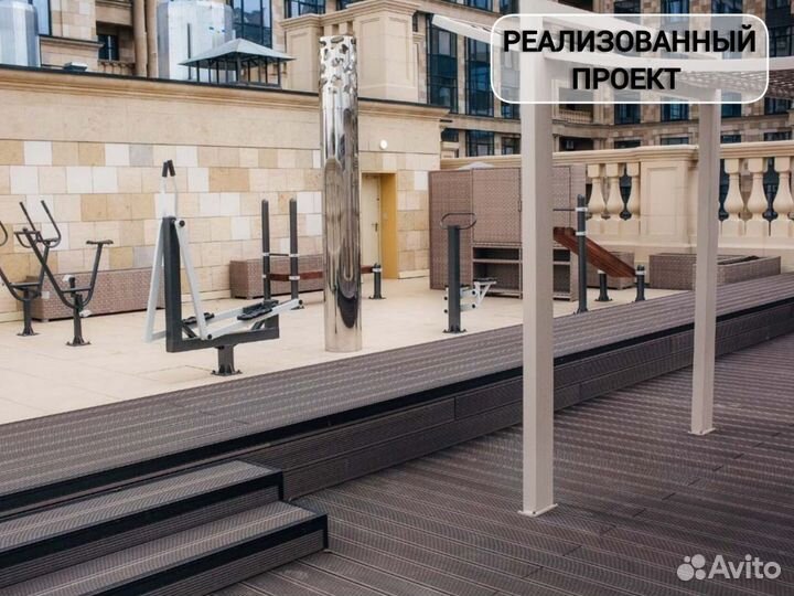 Доска из дпк с тиснением