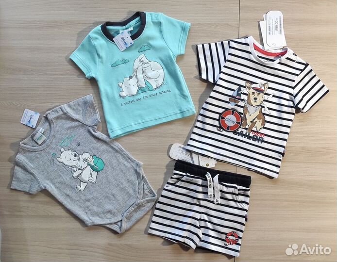 Пакет новой одежды для малыша р.68/74