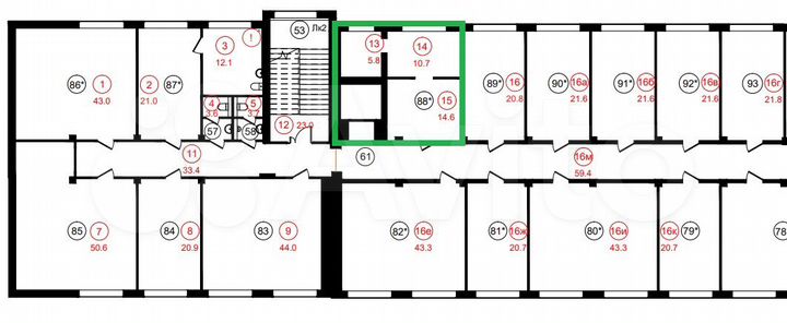 Блок офисов с ндс с окупаемостью 7,5 лет, 31.1 м²
