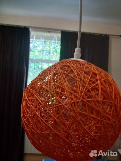 Абажур плетеный