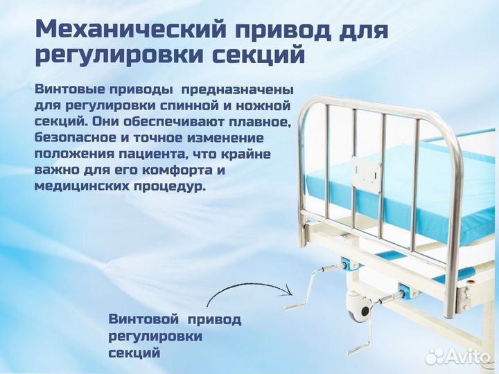 Кровать функциональная для ухода за больными