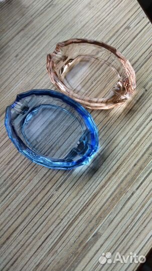 Пепельница цветное стекло СССР