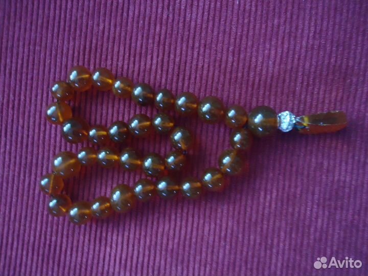 Серебряные четки янтарь Серебряные часы Ника