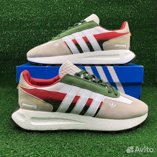 Adidas Retropy E5 Beige&Green / Кроссовки мужские