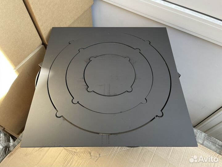 Плита с переходными кольцами под казан на мангал