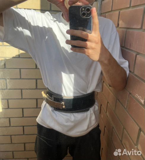 Пояс с карабином для пауэрлифтинга Be First