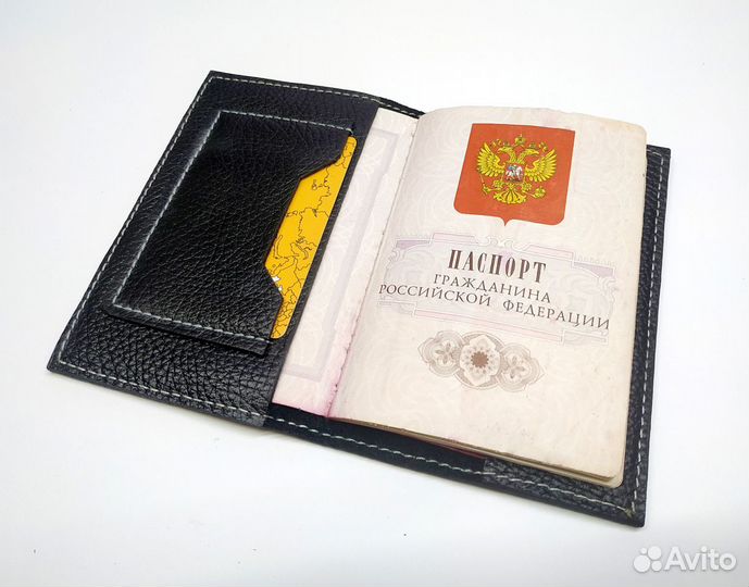 Обложка для паспорта натуральная кожа