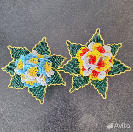 Цветы из бисера