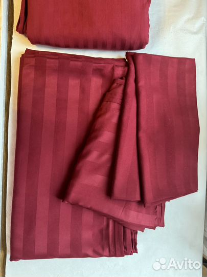 Сатиновый комплект белья 2спальный с 2простынями