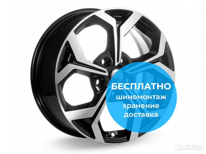 R16 5x114,3 6,5J ET45 67,1 К&К кс878 Алмаз чёрный