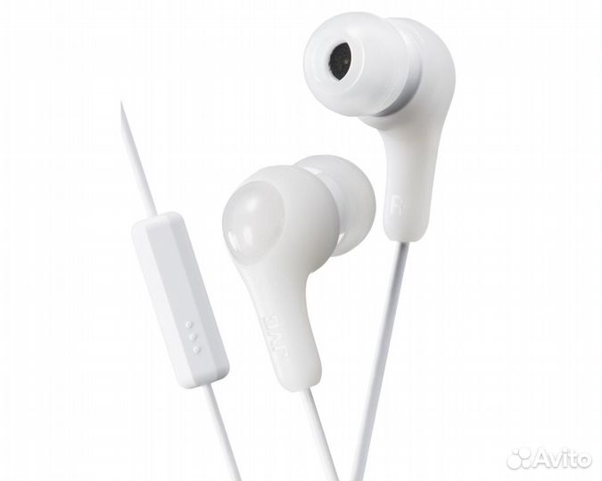 Гарнитура проводная JVC, серия Gumy Plus, белый