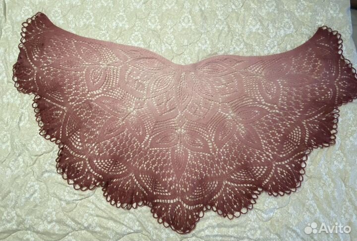 Шаль «Клематис». Ручная работа