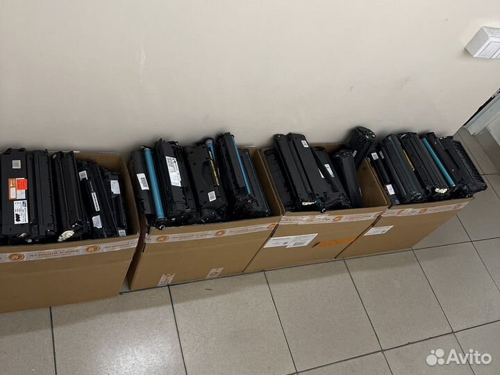 Картриджи б/у Hp canon xerox