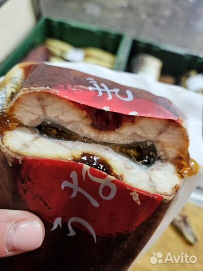 Угорь жареный в соусе унаги