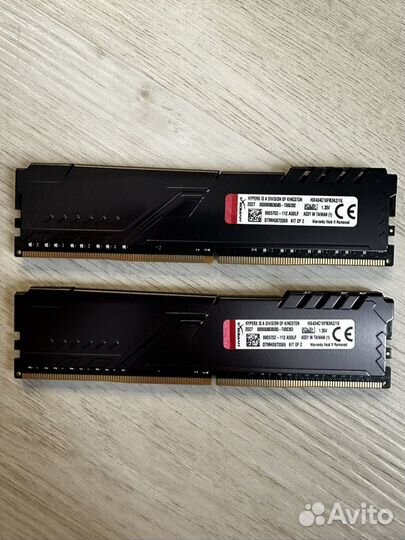 Kingston DDR4 16Gb (2x8Gb) hyperX fury