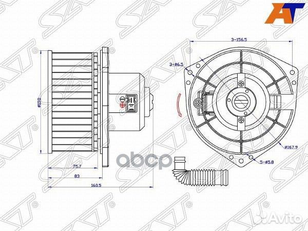 Мотор отопителя салона Nissan Primera 95-02 / T