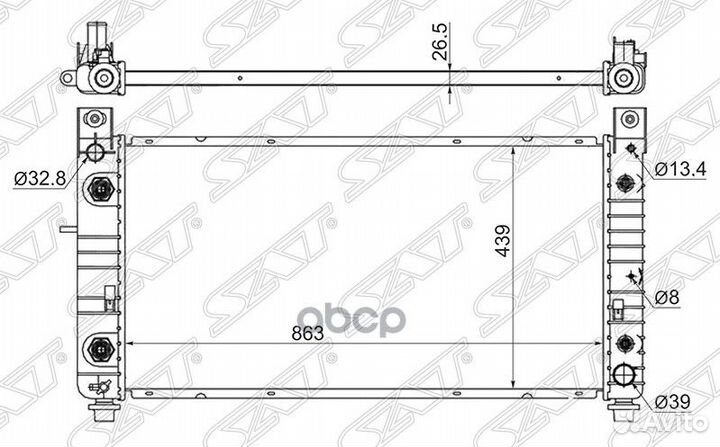Радиатор Chevrolet Tahoe 06-14 / Cadillac Escal