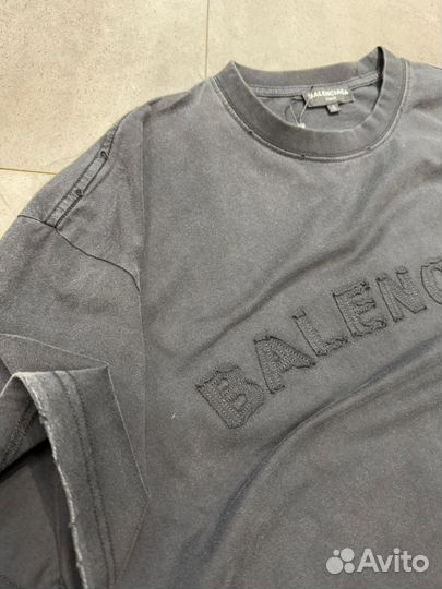 Balenciaga футболка оверсайз мужская