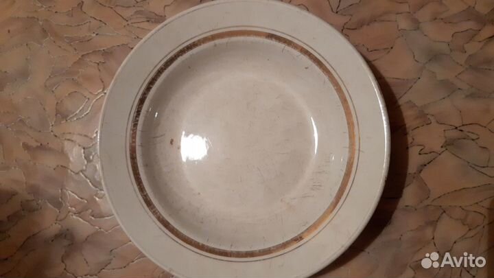 Тарелки фаянс б/у для супа и горячего