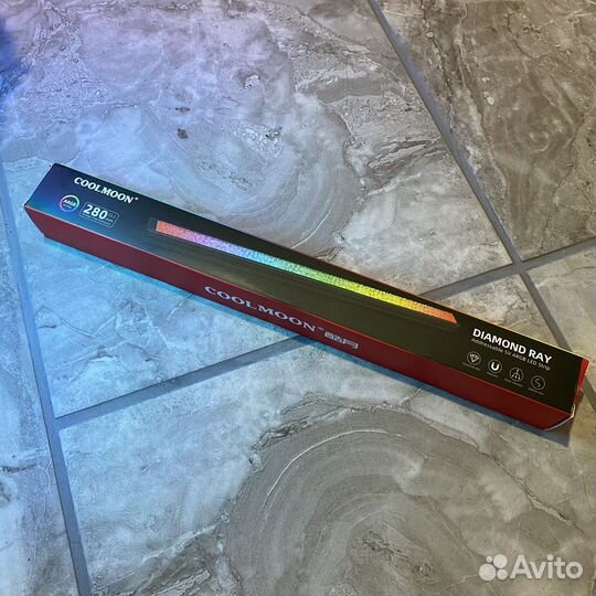 Светодиодная лампа argb 28см на магните Coolmoon