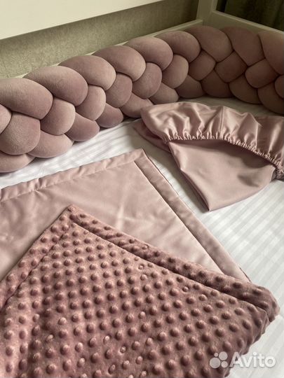 Косичка в кроватку, бортики