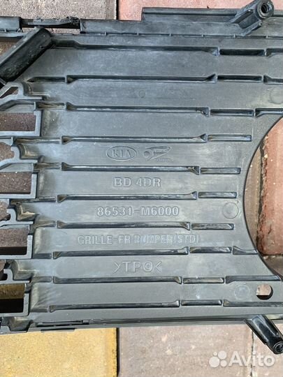 Решетка на передний бампер kia цераио 4