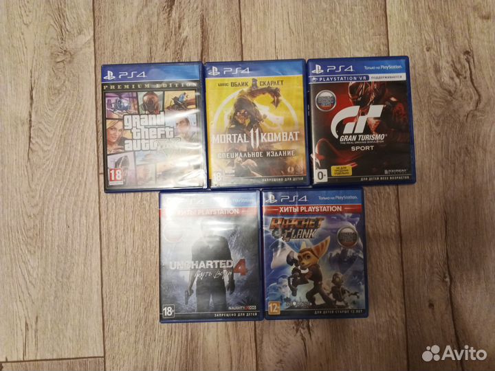 Ps4 pro 1tb + 5 игр