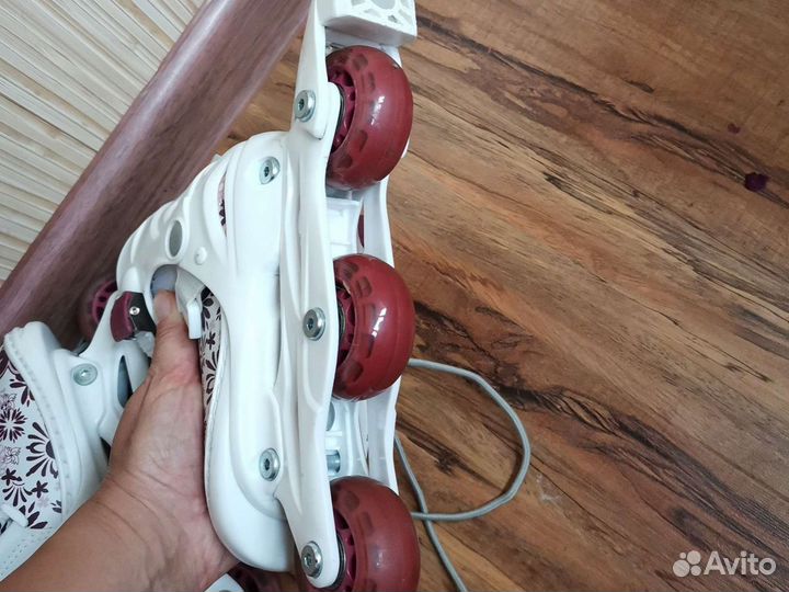 Коньки роликовые детские, раздвижные, р 27-30