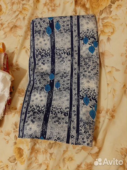 Отрезы тканей: драп, сатин, ситец, батист