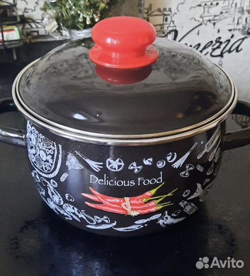 Набор кастрюль эмаль.Новый