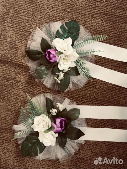 Свадебные украшения для автомобиля