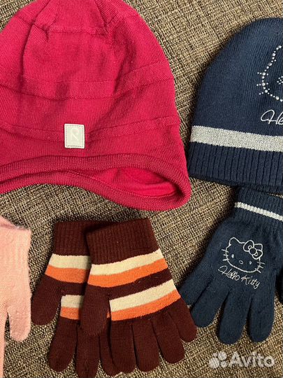 Шапки и перчатки на осень reima на 5-7 лет