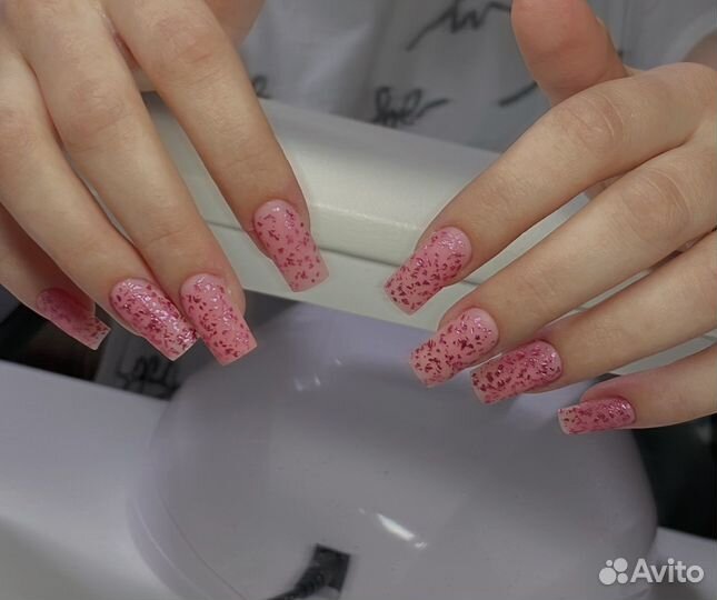 Маникюр с наращиванием