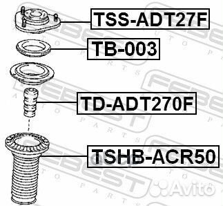 Опора амортизатора переднего febest TSS-ADT27F