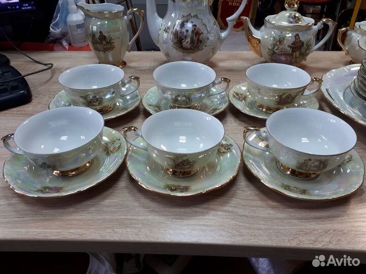 Чайный сервиз старая польша мадонна 24 предмета