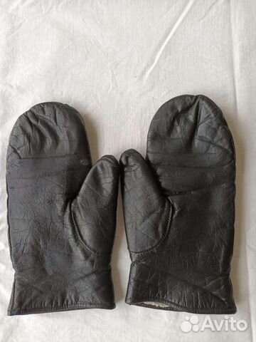 Кожаные зимние рукавицы варежки, производство СССР