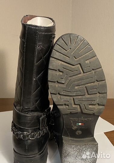 Полусапоги (сапоги) женские натуральная кожа р.36