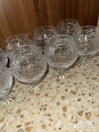 Бокалы Богемия снежинка