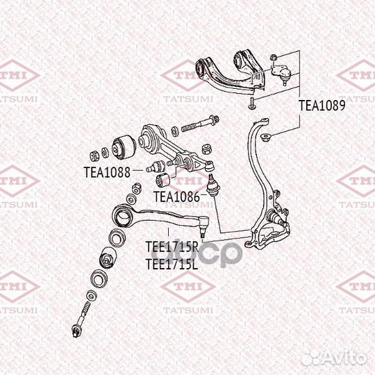 Опора шаровая перед прав/лев TEA1088 tatsumi